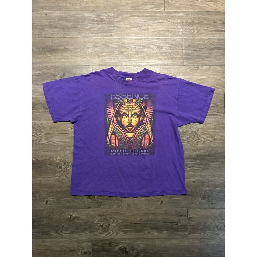 Vintage Essence Festival Concert T Shirt Hip Hop Rap Soul Music Festival XL 2002